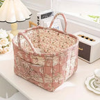 Durable Canvas and Wicker Flower Storage Organizer - Euroselle