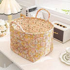 Durable Canvas and Wicker Flower Storage Organizer - Euroselle