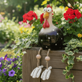 Weatherproof Chicken Garden Statue Durable Outdoor Décor - Euroselle