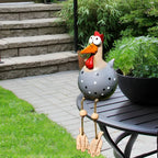 Weatherproof Chicken Garden Statue Durable Outdoor Décor - Euroselle