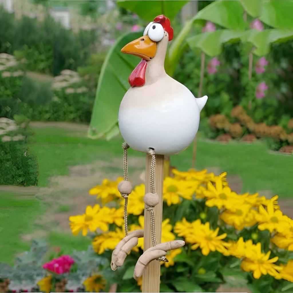 Weatherproof Chicken Garden Statue Durable Outdoor Décor - Euroselle