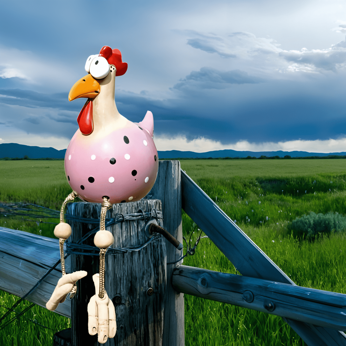 Weatherproof Chicken Garden Statue Durable Outdoor Décor - Euroselle