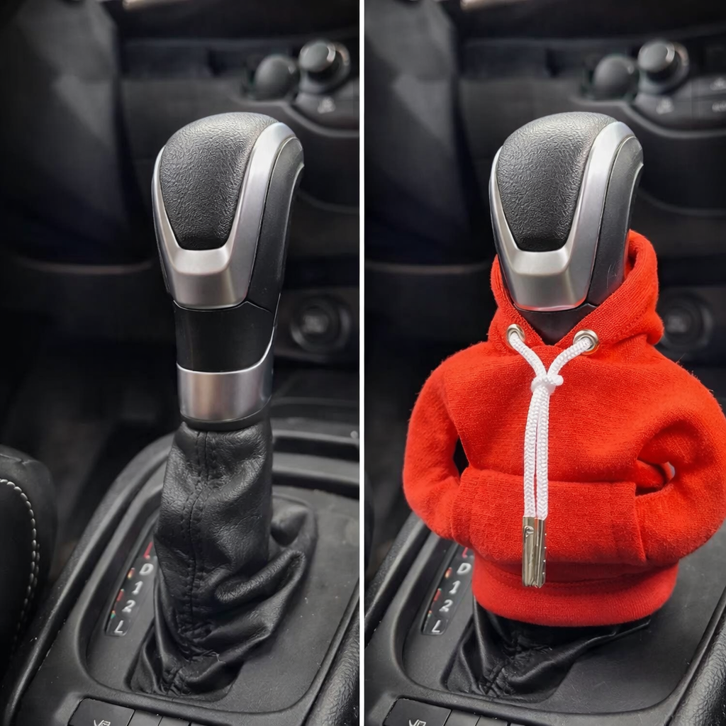 Mini-hoodiehoes voor de versnellingspook, voor handgeschakelde en automatische auto's