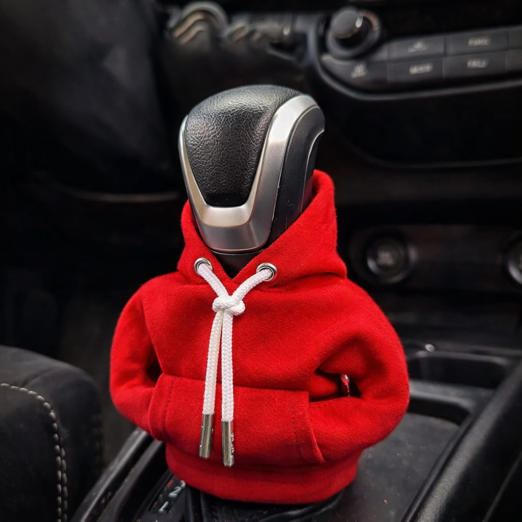 Mini-hoodiehoes voor de versnellingspook, voor handgeschakelde en automatische auto's