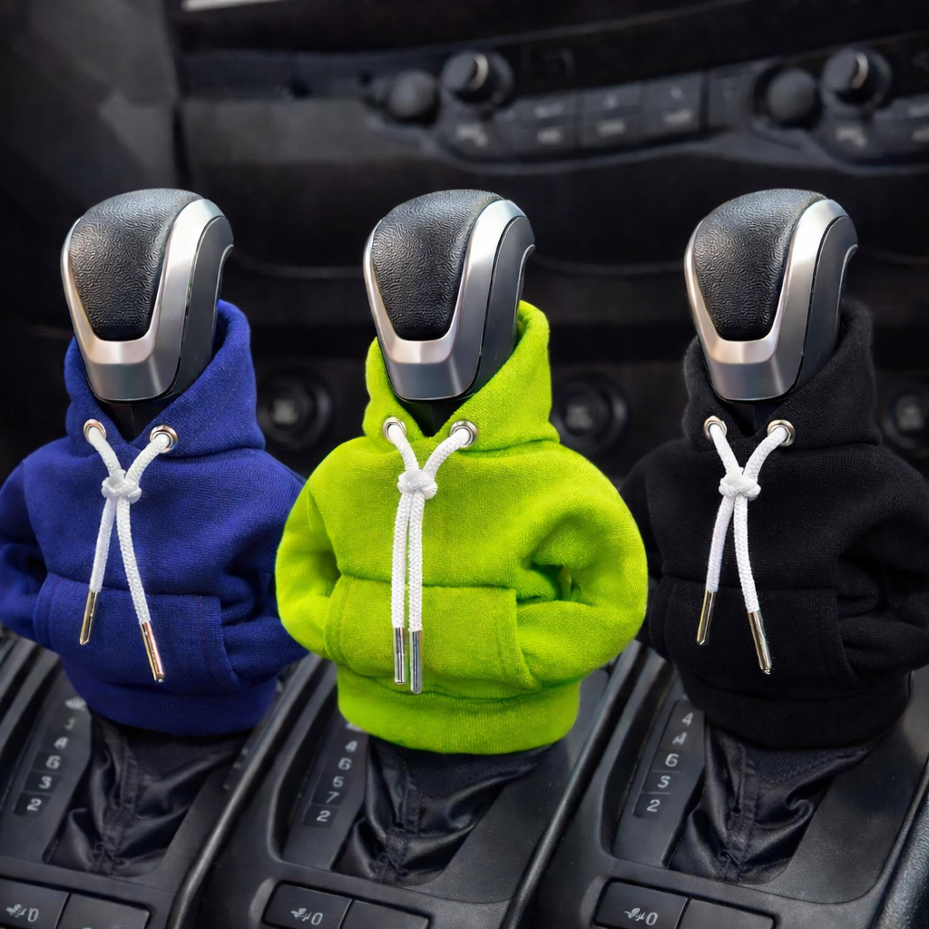 Mini-hoodiehoes voor de versnellingspook, voor handgeschakelde en automatische auto's