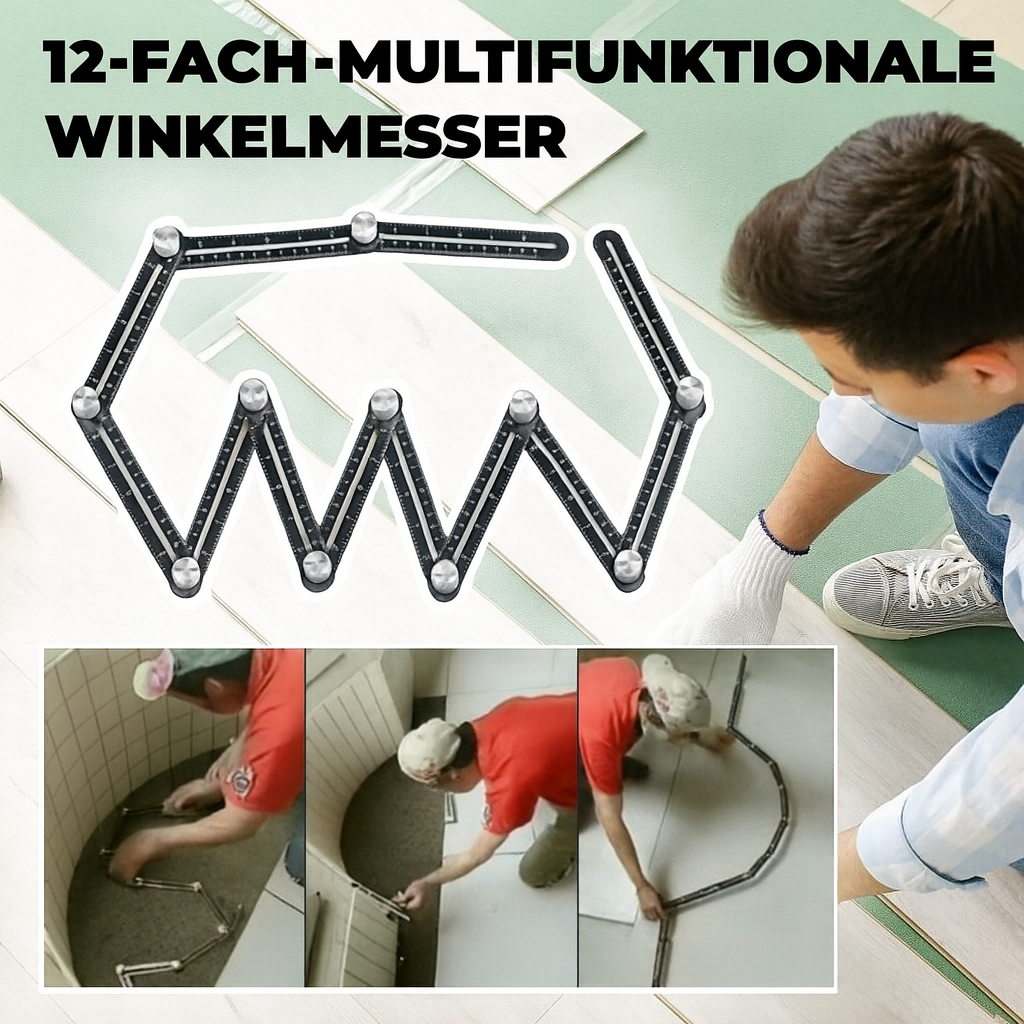 Einstellbarer Winkelfinder mit 12 Segmenten — Konturenschablone