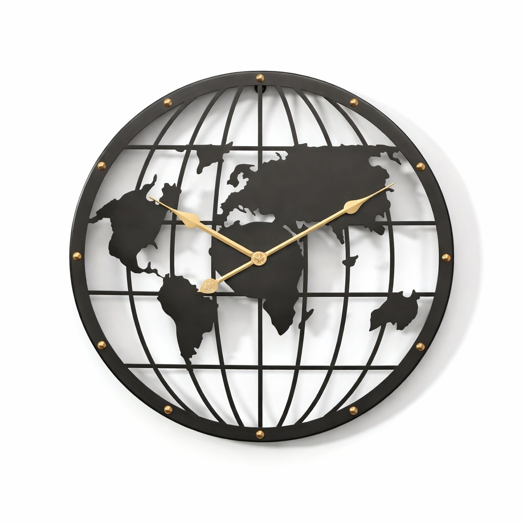 40CM Openwork 2D Metal Wall Clock - Euroselle
