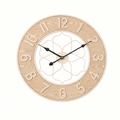 Vintage Iron & Wood Wall Statement Clock - Euroselle