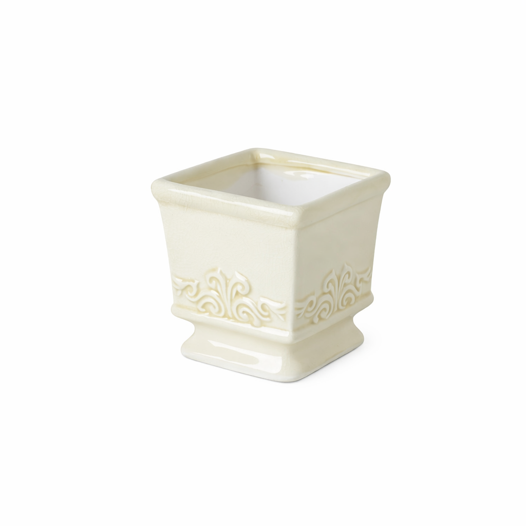 Vintage Ceramic Planter for Elegant Indoor Plant Display - Euroselle