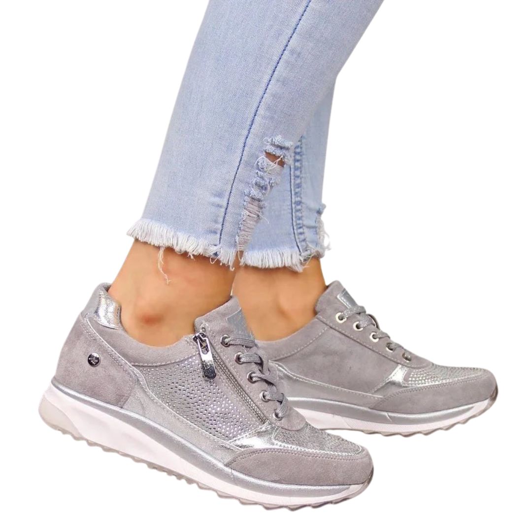 Women's Cushioned Orthopedic Sneakers – Shock-Absorbing Breathable Mesh