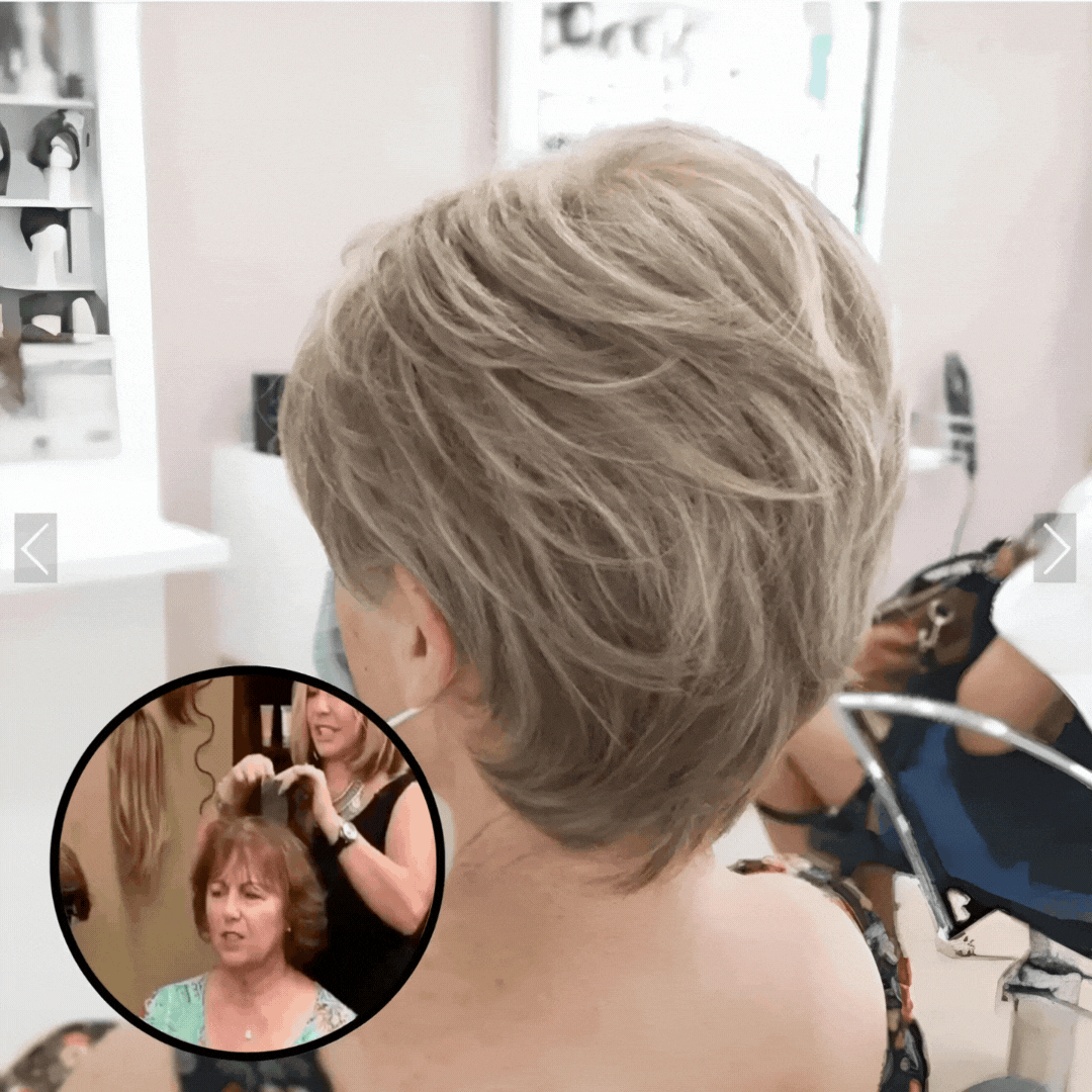 Extensión de cabello sintético con clip de 8 pulgadas — Volumen con pinza de garra segura