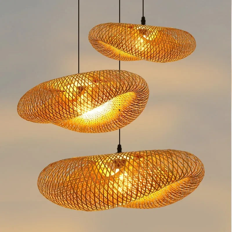 Handmade Bamboo Pendant Lamp for Natural Warmth and Charm