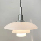 Luminara Adjustable Chrome Pendant Light Metal 30cm E27