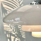 Luminara Adjustable Chrome Pendant Light Metal 30cm E27
