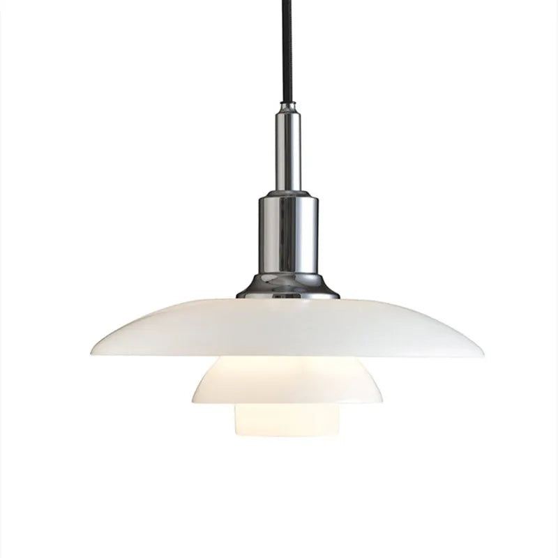 Luminara Adjustable Chrome Pendant Light Metal 30cm E27