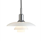 Luminara Adjustable Chrome Pendant Light Metal 30cm E27