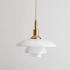 Luminara Adjustable Chrome Pendant Light Metal 30cm E27