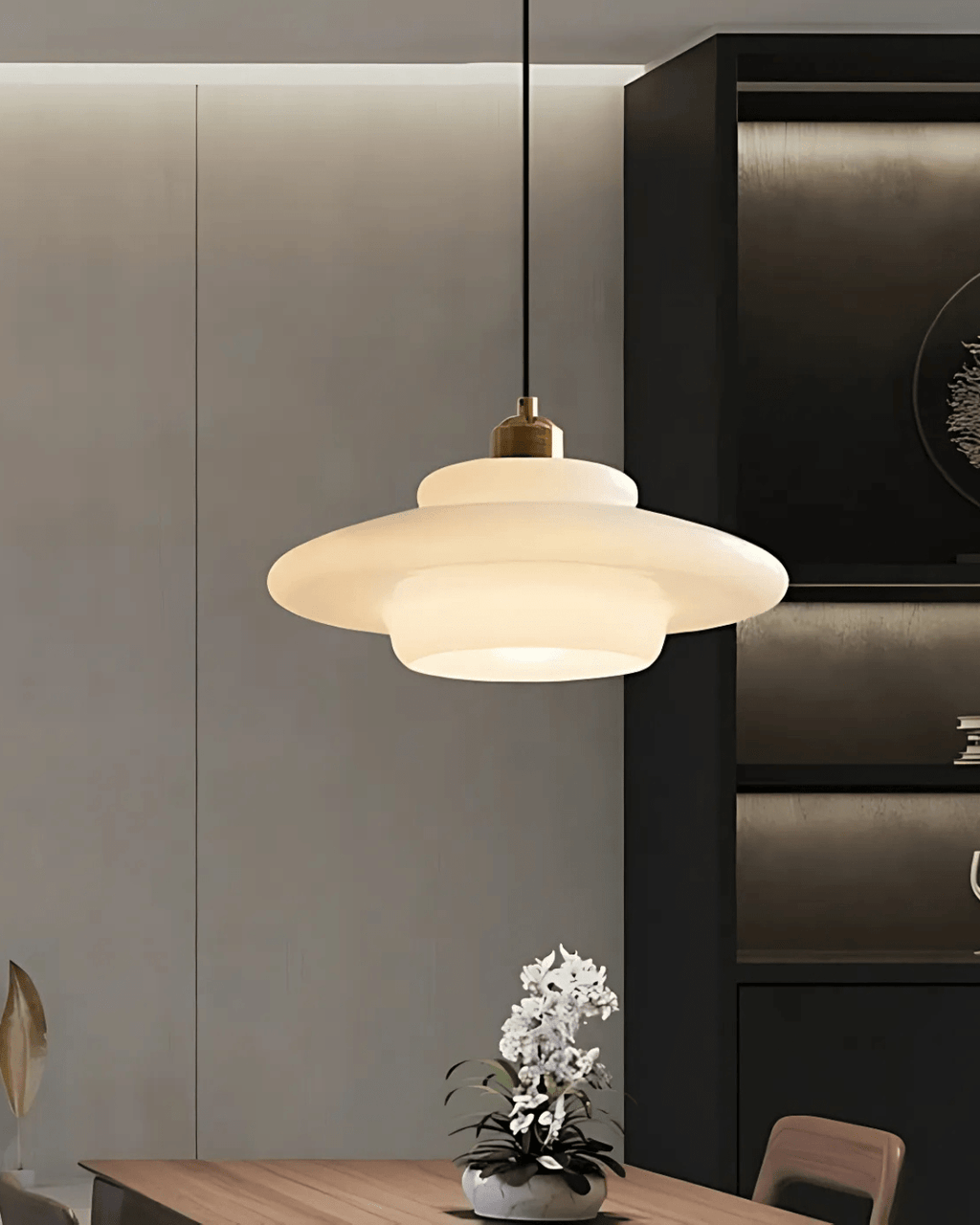 Serenelle Timeless Pendant Light With Brushed Brass Finish