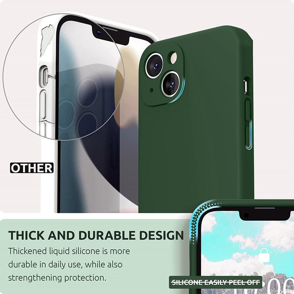 Silikonové pouzdro Soft-Touch pro iPhone 17/16 Pro Max Air — odolné proti otiskům prstů