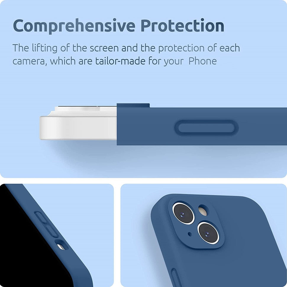 Silikonové pouzdro Soft-Touch pro iPhone 17/16 Pro Max Air — odolné proti otiskům prstů