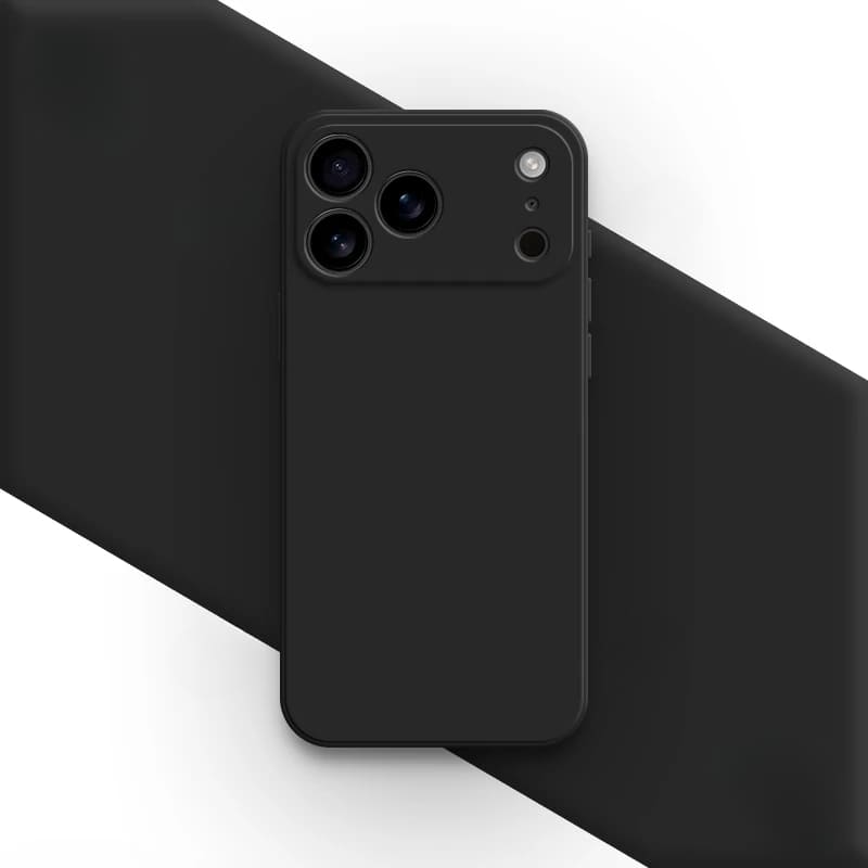 Silikonové pouzdro Soft-Touch pro iPhone 17/16 Pro Max Air — odolné proti otiskům prstů
