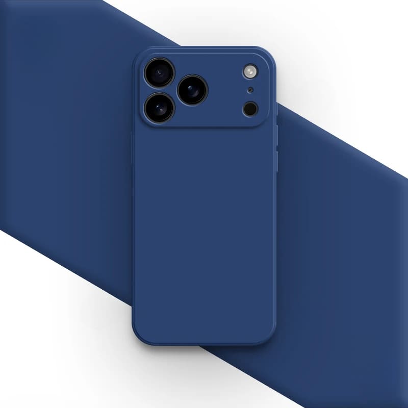 Silikonové pouzdro Soft-Touch pro iPhone 17/16 Pro Max Air — odolné proti otiskům prstů