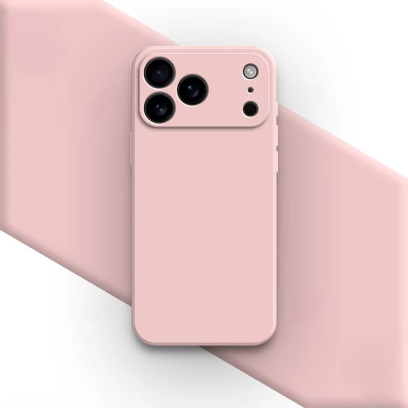 Silikonové pouzdro Soft-Touch pro iPhone 17/16 Pro Max Air — odolné proti otiskům prstů