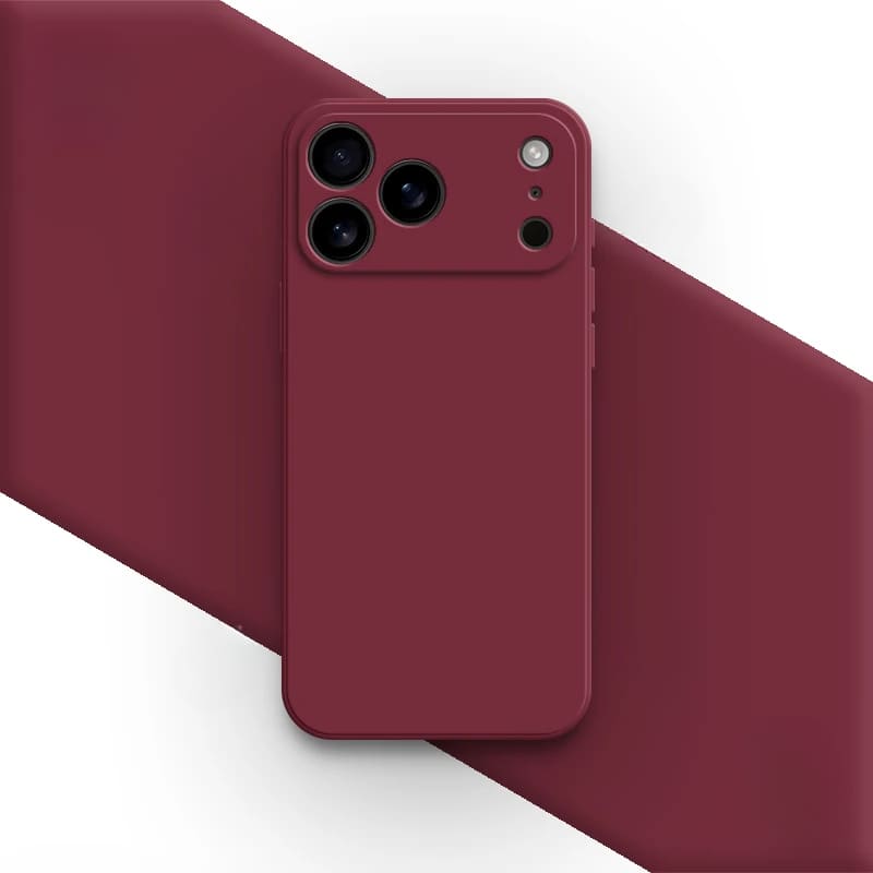 Silikonové pouzdro Soft-Touch pro iPhone 17/16 Pro Max Air — odolné proti otiskům prstů