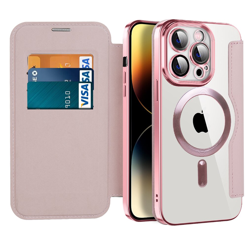 Clear MagSafe iPhone Case, RFID Wallet — 12–17 Pro Max/Air Plus