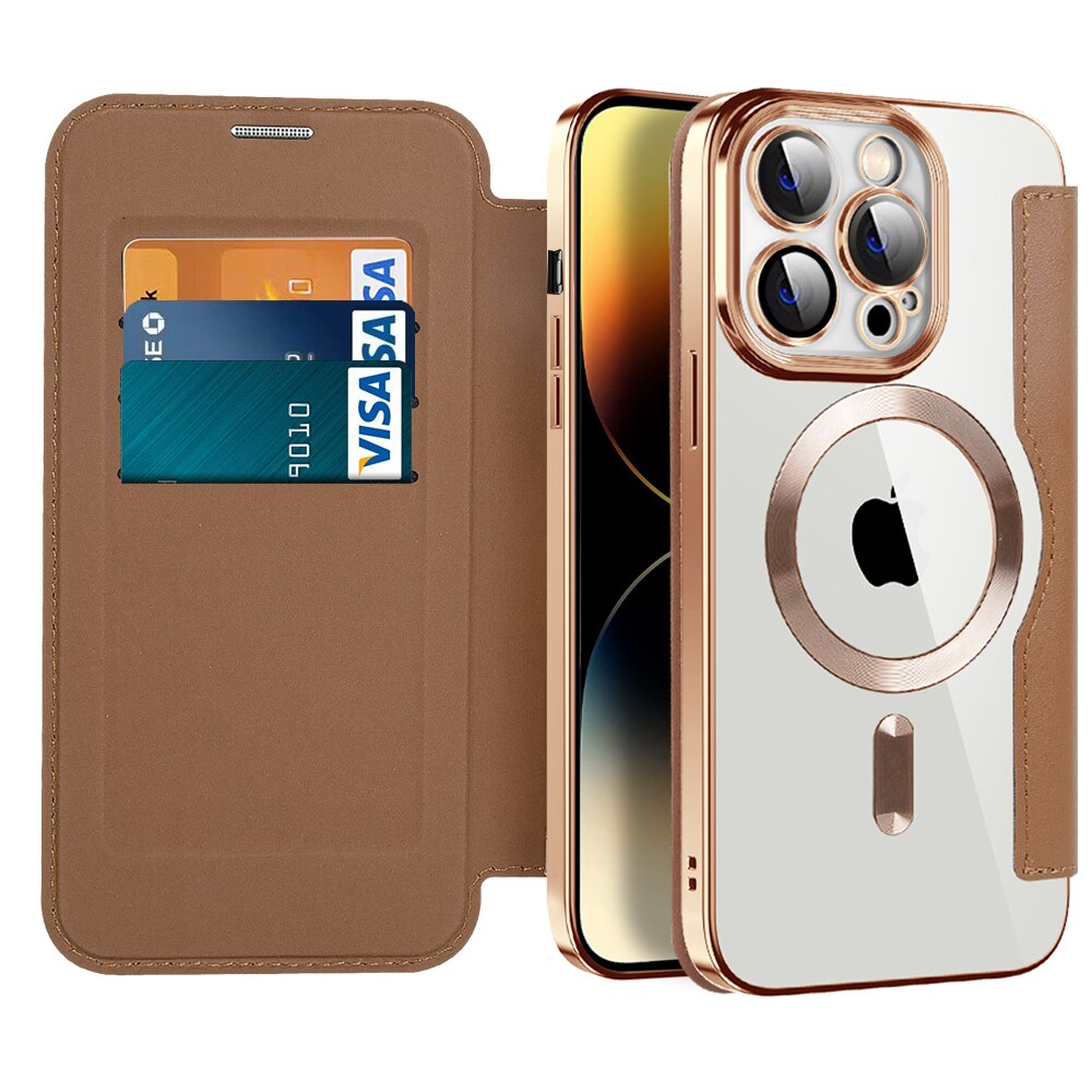 Clear MagSafe iPhone Case, RFID Wallet — 12–17 Pro Max/Air Plus