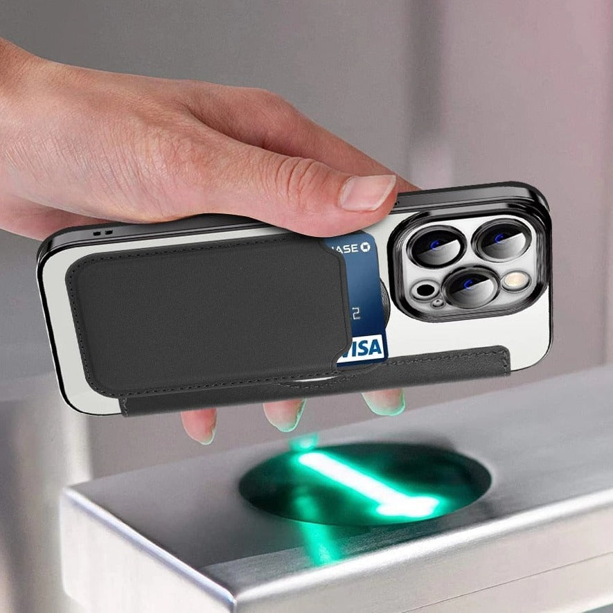 Clear MagSafe iPhone Case, RFID Wallet — 12–17 Pro Max/Air Plus