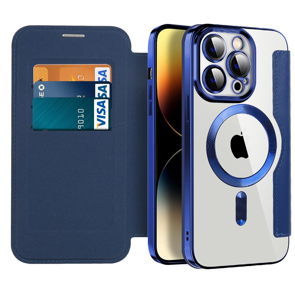 Clear MagSafe iPhone Case, RFID Wallet — 12–17 Pro Max/Air Plus
