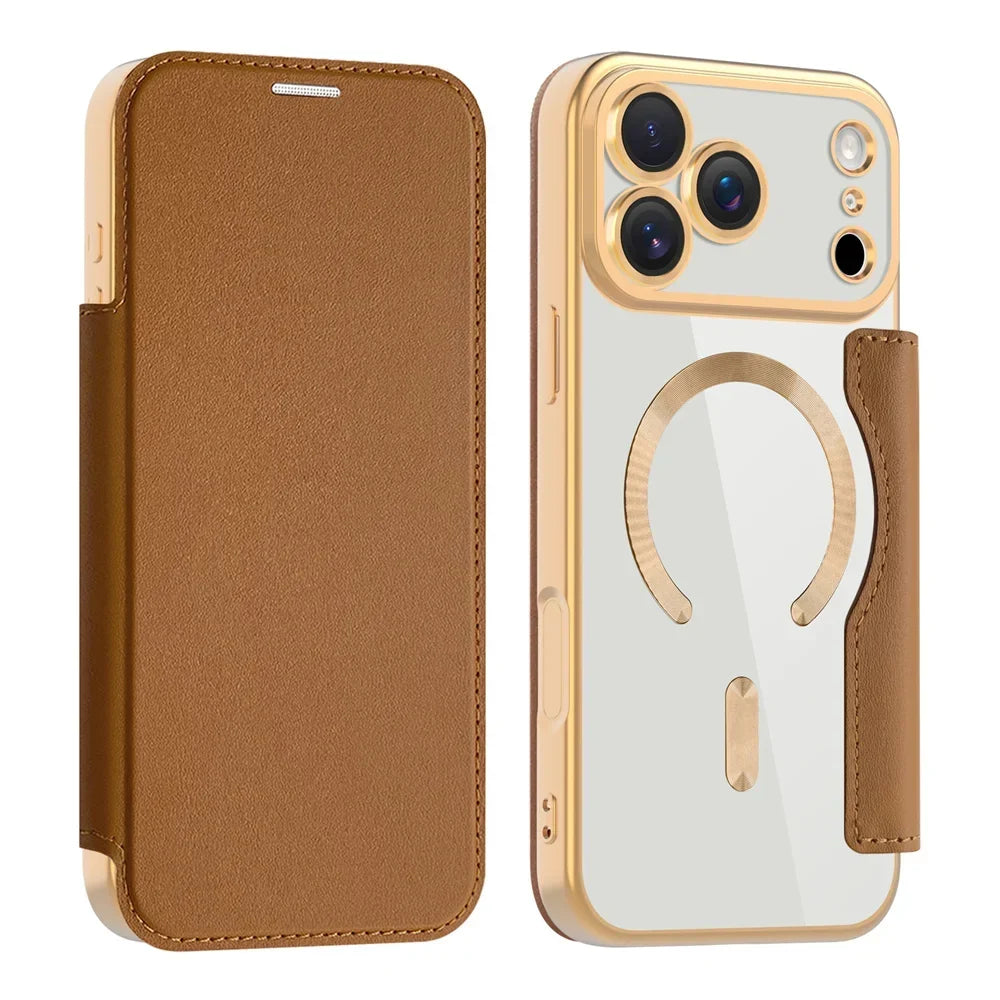 Clear MagSafe iPhone Case, RFID Wallet — 12–17 Pro Max/Air Plus