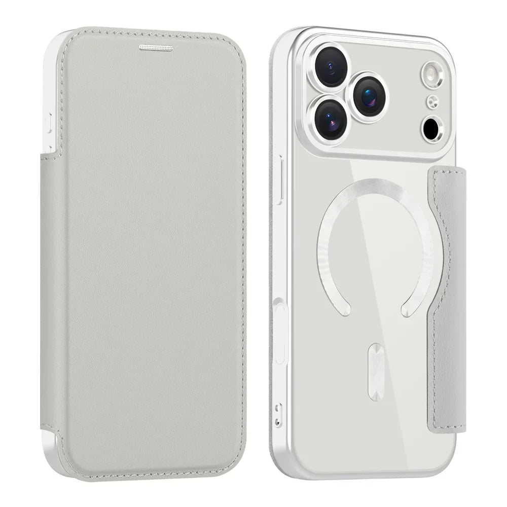 Clear MagSafe iPhone Case, RFID Wallet — 12–17 Pro Max/Air Plus