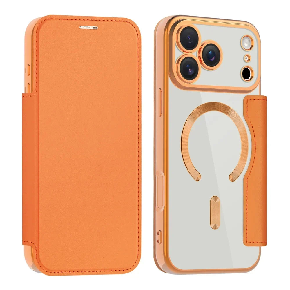Clear MagSafe iPhone Case, RFID Wallet — 12–17 Pro Max/Air Plus