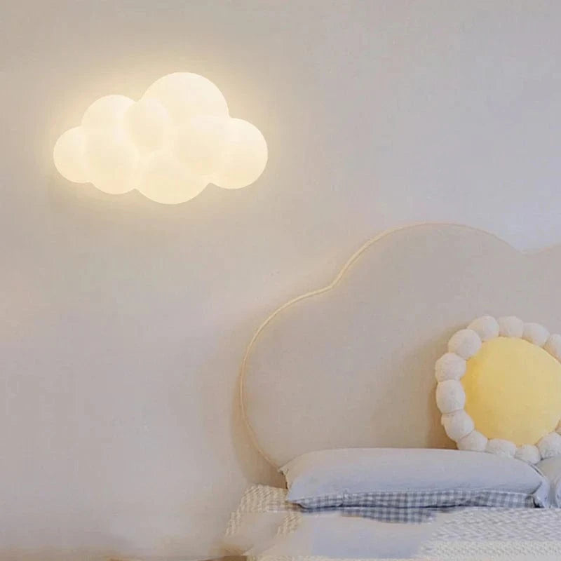 Wall Light Sconce LED Cloud and Star Design PVC Wall Mounted | Euroselle