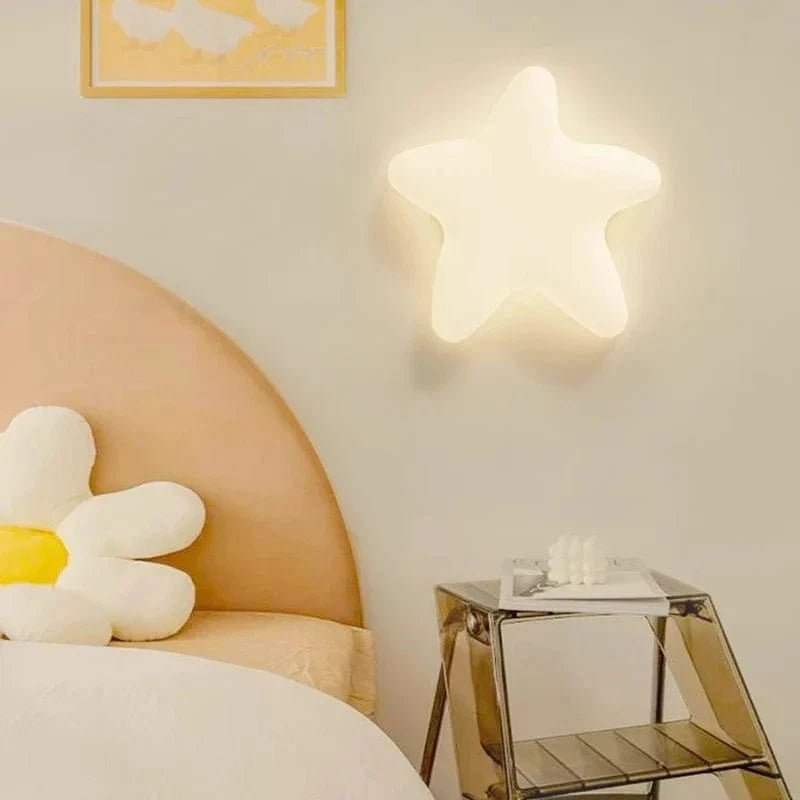 Wall Light Sconce LED Cloud and Star Design PVC Wall Mounted | Euroselle