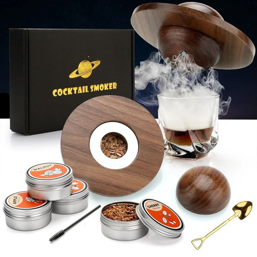 Kit affumicatore per cocktail al whiskey AeroSmoke — Set per un’intensa infusione di aromi affumicati