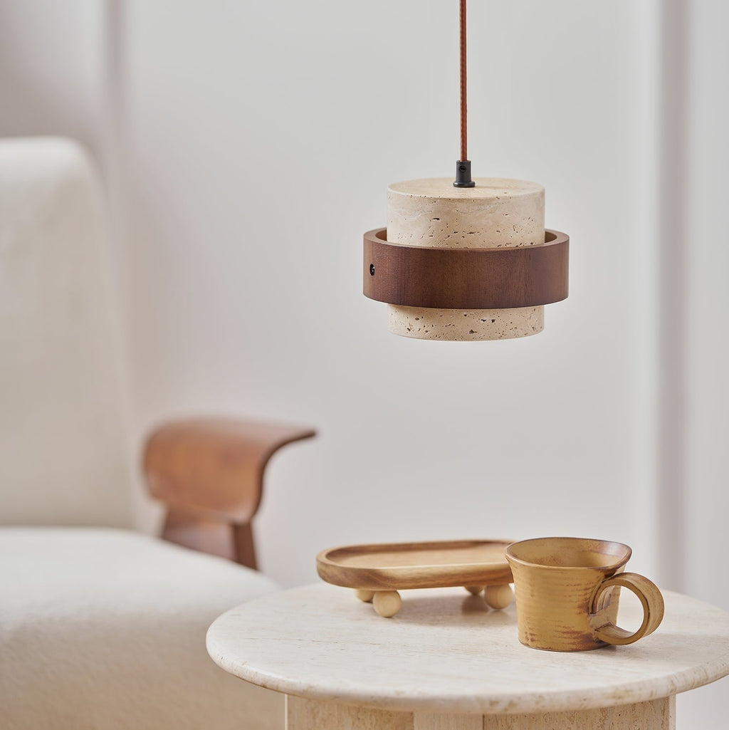 Arvella | Travertine Pendant Light