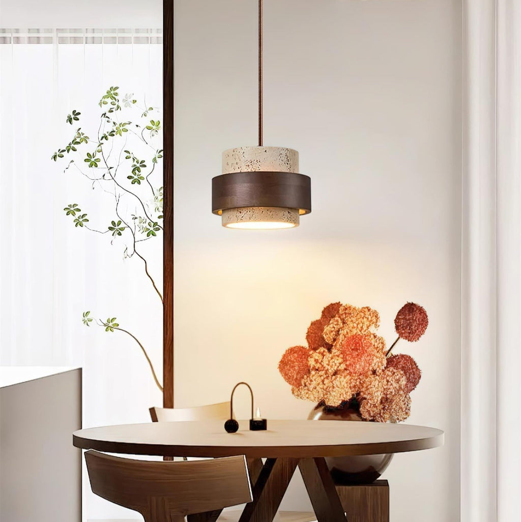Arvella | Travertine Pendant Light