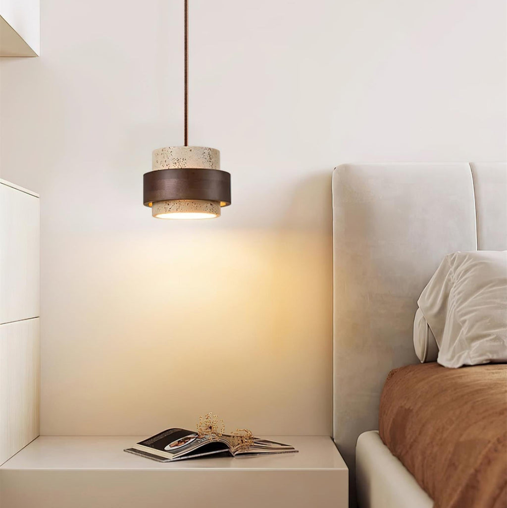 Arvella | Travertine Pendant Light