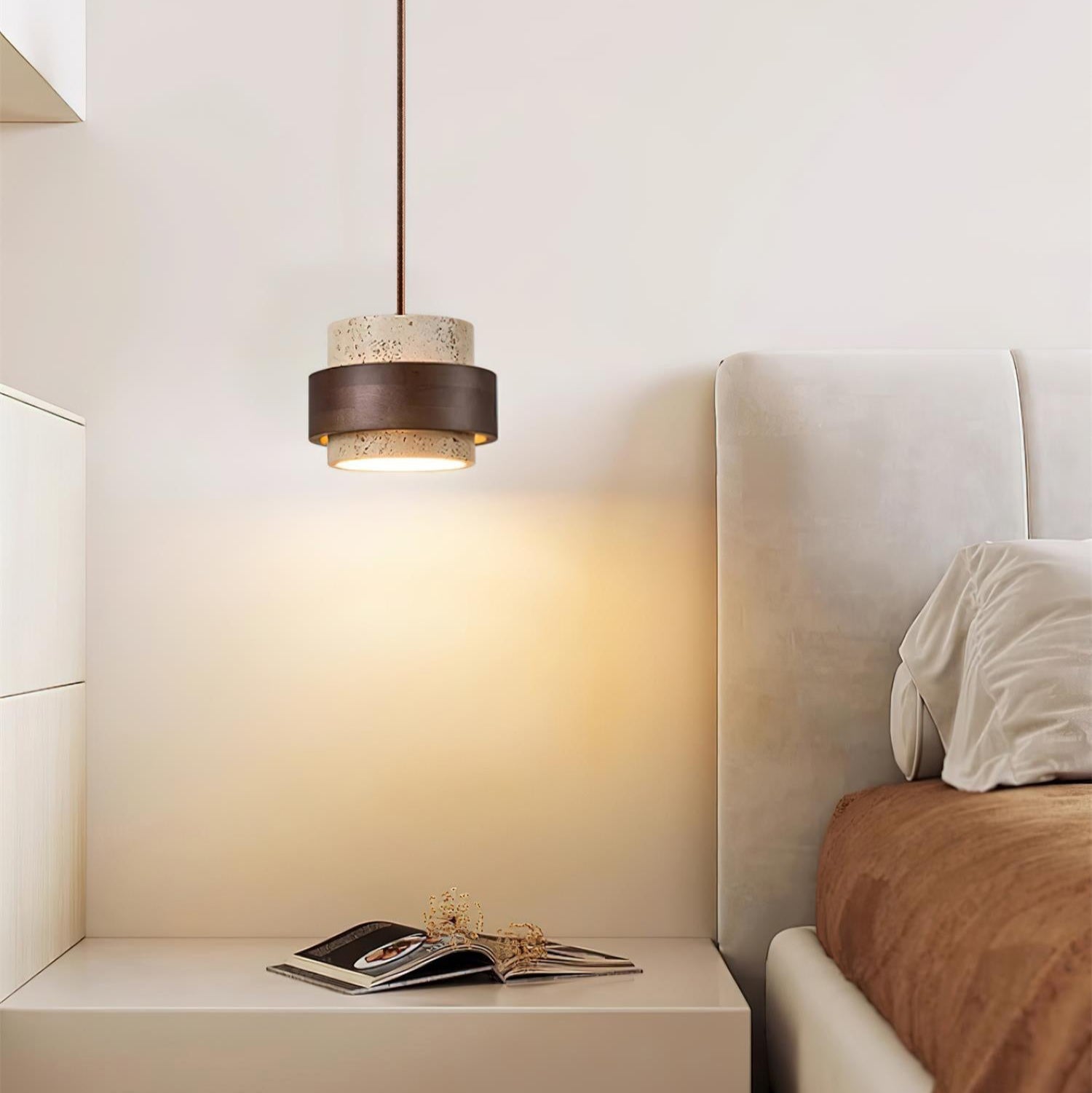 Arvella | Travertine Pendant Light