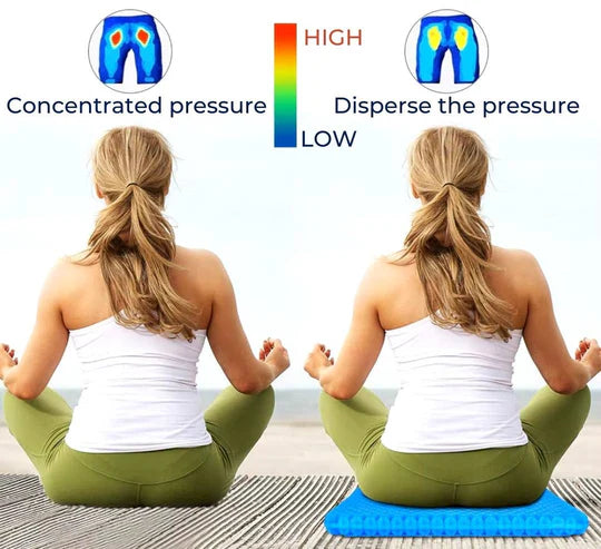 Orthopedic Gel Seat Cushion for Tailbone & Lumbar Support - Euroselle
