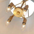 Modern Linen Pendant Light With Tapered Cone Shape Fixture