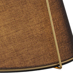 Modern Linen Pendant Light With Tapered Cone Shape Fixture