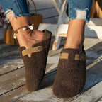Sheep’s wool slippers designed for cozy warmth and comfortable indoor winter wear - Euroselle