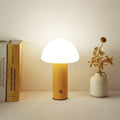 Cordless LED Table Lamp with Mushroom Design – Rechargeable Bedside Table Lamp for Soft Illumination and Portable Use | Euroselle