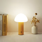 Cordless LED Table Lamp with Mushroom Design – Rechargeable Bedside Table Lamp for Soft Illumination and Portable Use | Euroselle