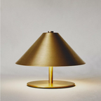 LED Table Lamp Rechargeable USB 3W Touch Control Warm Neutral Cool Iron ABS Gold | Euroselle