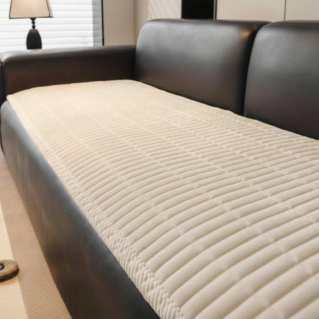 Quilted microfiber sofa cover designed for ultimate furniture protection, pet resistance, and enhanced living room comfort - Euroselle